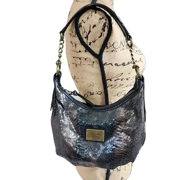 Simply Vera Vera Wang y2k Snakeskin chain strap shoulder bag. Brand New - Picture 2 of 12
